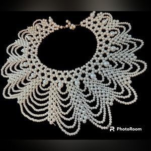 16" Pearl Collar Necklace